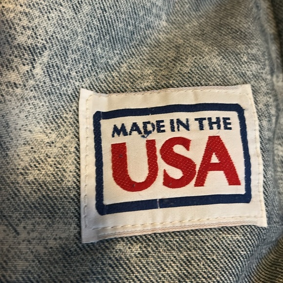 80s Acid Wash Denim with Suede Fringe Jacket 8 - Picture 9 of 14